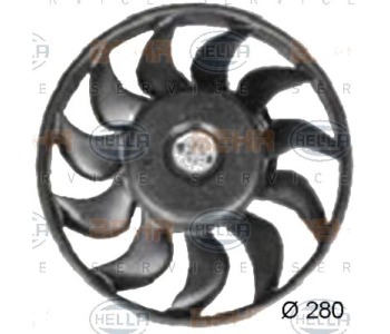 Вентилатор, охлаждане на двигателя HELLA 8EW 351 034-791 за AUDI A6 Avant (4F5, C6) от 2005 до 2011