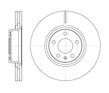 Спирачен диск вентилиран Ø321mm за AUDI A8 (4E) от 2002 до 2010