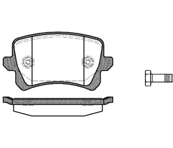 Комплект спирачни накладки ROADHOUSE за AUDI A6 (4F2, C6) от 2004 до 2011