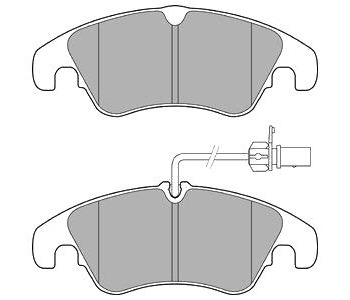 Комплект спирачни накладки DELPHI за AUDI A7 Sportback (4GA, 4GF) от 2010 до 2018