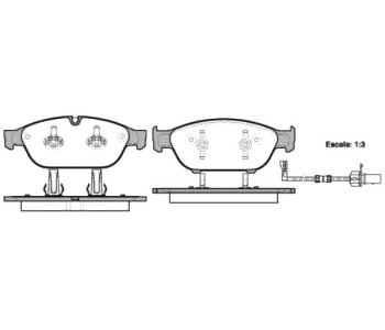 Комплект спирачни накладки ROADHOUSE за AUDI A6 Allroad (4GH, 4GJ) от 2012 до 2018