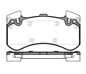 Комплект спирачни накладки ROADHOUSE за AUDI A6 Avant (4G5, C7, 4GD) от 2011 до 2018