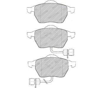 Комплект спирачни накладки FERODO PREMIER за AUDI A8 (4D2, 4D8) от 1994 до 2002