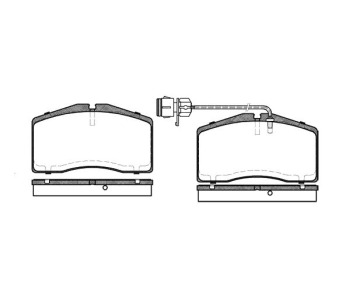 Комплект спирачни накладки ROADHOUSE за AUDI A8 (4D2, 4D8) от 1994 до 2002