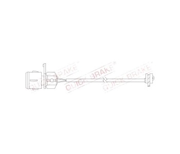 Индикатор, износване на накладките QUICK BRAKE за AUDI A8 (4D2, 4D8) от 1994 до 2002