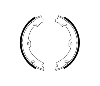 Комплект спирачни челюсти, ръчна спирачка FERODO за AUDI Q7 (4L) от 2009 до 2015