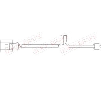 Индикатор, износване на накладките QUICK BRAKE за AUDI Q7 (4L) от 2009 до 2015