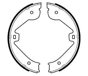 Комплект спирачни челюсти, ръчна спирачка DELPHI за AUDI Q7 (4L) от 2009 до 2015