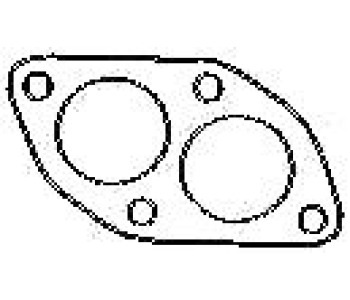Уплътнителен пръстен, изпуск. тръба BOSAL за AUDI 80 купе (89, 8B) от 1988 до 1996