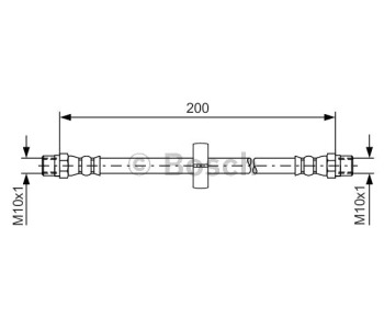 Спирачен маркуч BOSCH за AUDI 80 (81, 85, B2) от 1978 до 1984