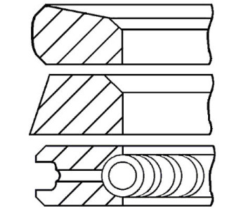 Комплект сегменти (+1,00mm) GOETZE за FORD TRANSIT (T) товарен от 1985 до 1992