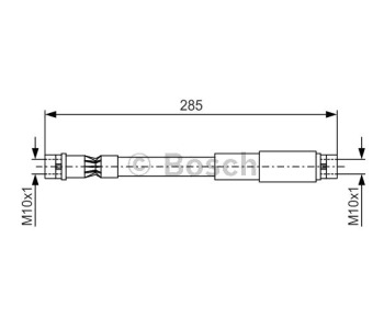 Спирачен маркуч BOSCH за AUDI 90 (89, 89Q, 8A, B3) от 1987 до 1991