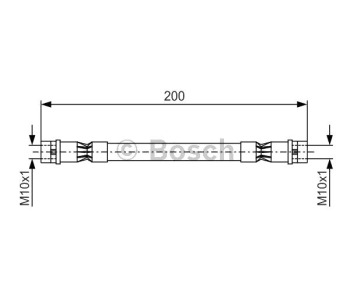 Спирачен маркуч BOSCH за AUDI 80 (8C, B4) от 1991 до 1995