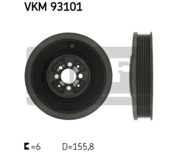 Ремъчна шайба, колянов вал SKF VKM 93101 за SEAT IBIZA II (6K1) от 1993 до 1999