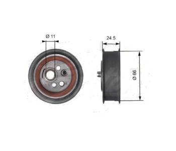 Обтяжна ролка, ангренаж GATES T41103 за VOLKSWAGEN GOLF III (1E7) кабриолет от 1993 до 1998