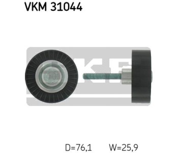 Паразитна/ водеща ролка, пистов ремък SKF VKM 31044 за VOLKSWAGEN GOLF V Plus (5M1, 521) от 2005 до 2013