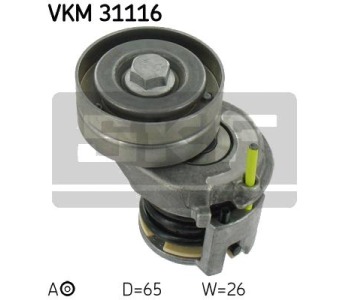 Обтящна ролка, пистов ремък SKF VKM 31116 за VOLKSWAGEN PASSAT B7 (362) седан от 2010 до 2014