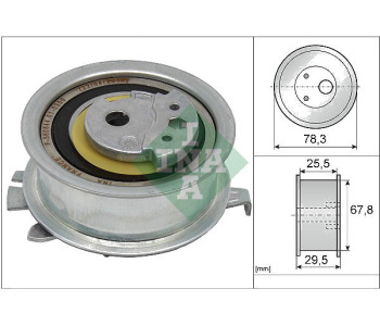 Обтяжна ролка, ангренаж INA 531 0825 10 за SKODA RAPID (NH1) Spaceback комби от 2012