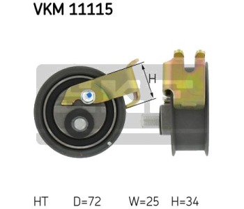 Обтяжна ролка, ангренаж SKF VKM 11115 за AUDI TT (8N3) от 1998 до 2006