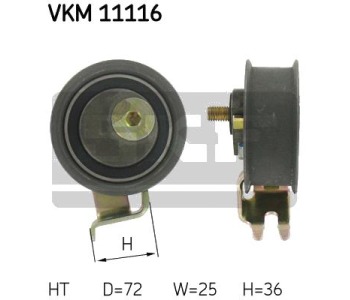 Обтяжна ролка, ангренаж SKF VKM 11116 за AUDI TT (8N3) от 1998 до 2006