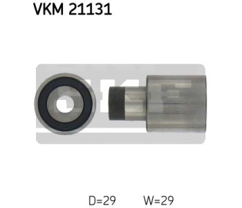 Паразитна/ водеща ролка, зъбен ремък SKF VKM 21131 за VOLKSWAGEN GOLF IV (1J1) от 1997 до 2005