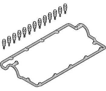 К-кт гарнитури капака на клапаните ELRING за AUDI A6 (4B2, C5) от 1997 до 2005