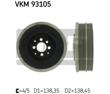 Ремъчна шайба, колянов вал SKF VKM 93105 за VOLKSWAGEN PASSAT B5 (3B5) комби от 1997 до 2000