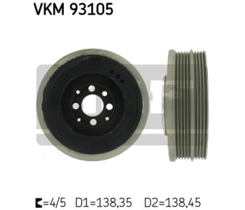 Ремъчна шайба, колянов вал SKF VKM 93105 за AUDI A4 (8D2, B5) от 1994 до 2001