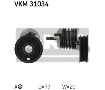 Обтяжна ролка за пистов ремък SKF за AUDI A4 (8D2, B5) от 1994 до 2001