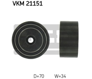 Паразитна/ водеща ролка, зъбен ремък SKF VKM 21151 за AUDI A4 (8EC, B7) от 2004 до 2008