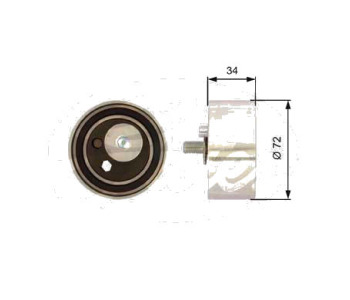Обтяжна ролка, ангренаж GATES T41095 за VOLKSWAGEN PASSAT B5 (3B5) комби от 1997 до 2000