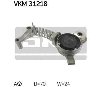 Обтящна ролка, пистов ремък SKF VKM 31218 за AUDI A4 (8E2, B6) от 2000 до 2004