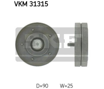 Паразитна/ водеща ролка, пистов ремък SKF VKM 31315 за SEAT EXEO (3R2) седан от 2008