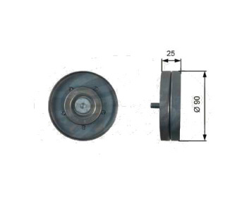 Паразитна/ водеща ролка, пистов ремък GATES T36436 за AUDI A4 Avant (8K5, B8) от 2007 до 2012