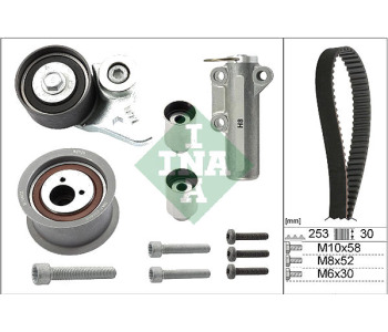 Комплект ангренажен ремък INA 530 0452 10 за AUDI A6 (4B2, C5) от 1997 до 2005