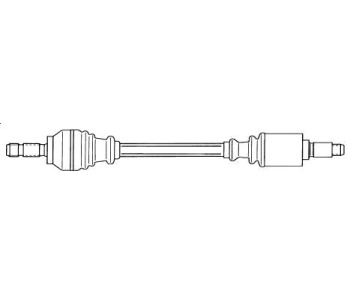 Полуоска 710 мм, преден SPIDAN за FIAT DUCATO (290) товарен от 1989 до 1994