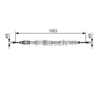 Жило ръчна спирачка BOSCH за CITROEN BERLINGO (M) товарен от 1996 до 2011
