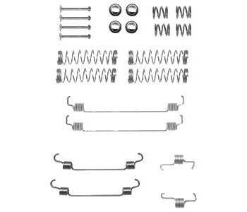 Комплект принадлежности, спирани челюсти DELPHI за PEUGEOT 1007 (KM_) от 2005 до 2009