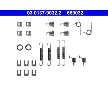 Комплект принадлежности, спирани челюсти ATE за CITROEN VISA от 1978 до 1991