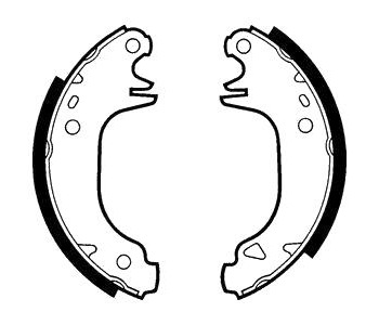 Комплект спирачни челюсти DELPHI за CITROEN AX (ZA-_) от 1991 до 1998