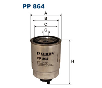 Горивен филтър FILTRON PP 864 за FIAT FIORINO II (146) пикап от 1988 до 2001