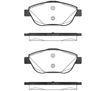 Комплект спирачни накладки ROADHOUSE за CITROEN DS3 от 2009 до 2015