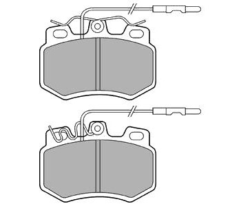 Комплект спирачни накладки DELPHI за PEUGEOT 205 I (741A/C) от 1983 до 1987