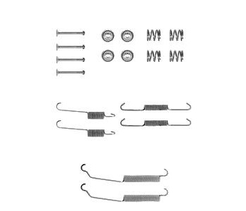 Комплект принадлежности, спирани челюсти DELPHI за PEUGEOT 306 (7A, 7C, N3, N5) хечбек от 1993 до 2003