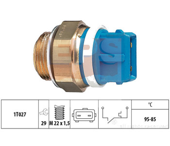 Термошалтер, вентилатор на радиатора EPS 1.850.122 за PEUGEOT 309 II (3C, 3A) от 1989 до 1993