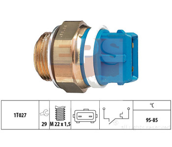 Термошалтер, вентилатор на радиатора EPS 1.850.122 за PEUGEOT 205 II (20A/C) от 1987 до 1998