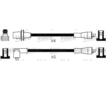 Комплект запалителни кабели VALEO за CITROEN VISA от 1978 до 1991