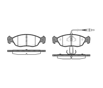 Комплект спирачни накладки ROADHOUSE за PEUGEOT 306 (7B, N3, N5) седан от 1993 до 2003