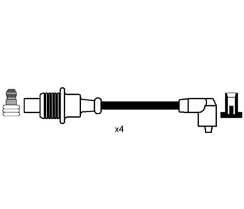 Комплект запалителни кабели NGK за CITROEN JUMPER II (244) товарен от 2002 до 2006