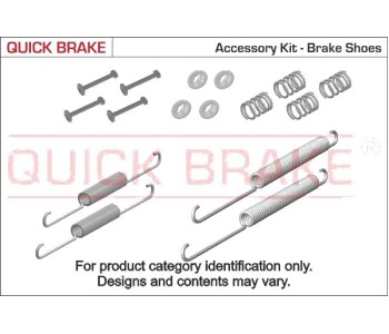 Комплект принадлежности, спирани челюсти QUICK BRAKE за DACIA DUSTER (HS_) от 2010 до 2018